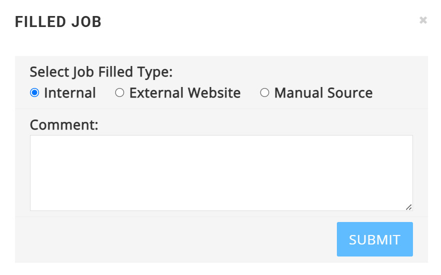 Filled job