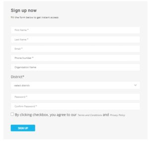 registration form